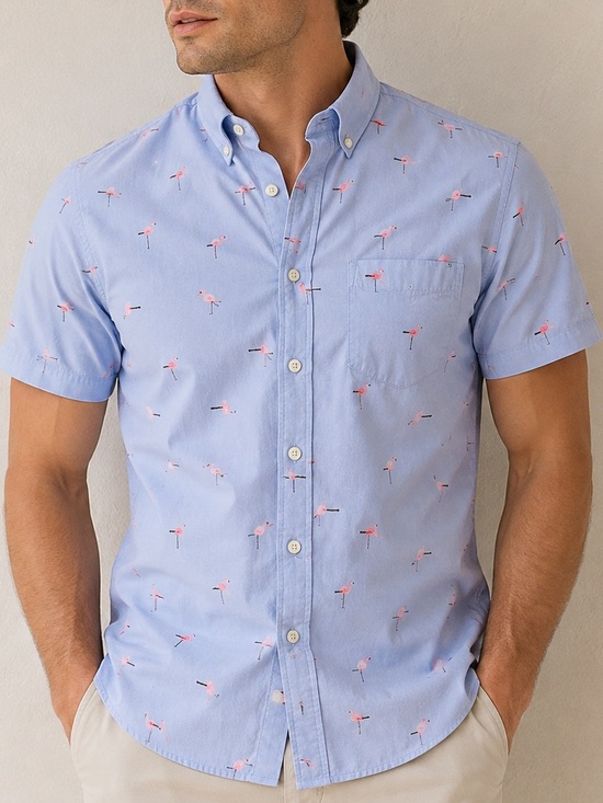 American Eagle Outfitters Other - NWOT American Eagle Outfitters Men’s Button-Up Shirt Size M Cotton Casual Preppy